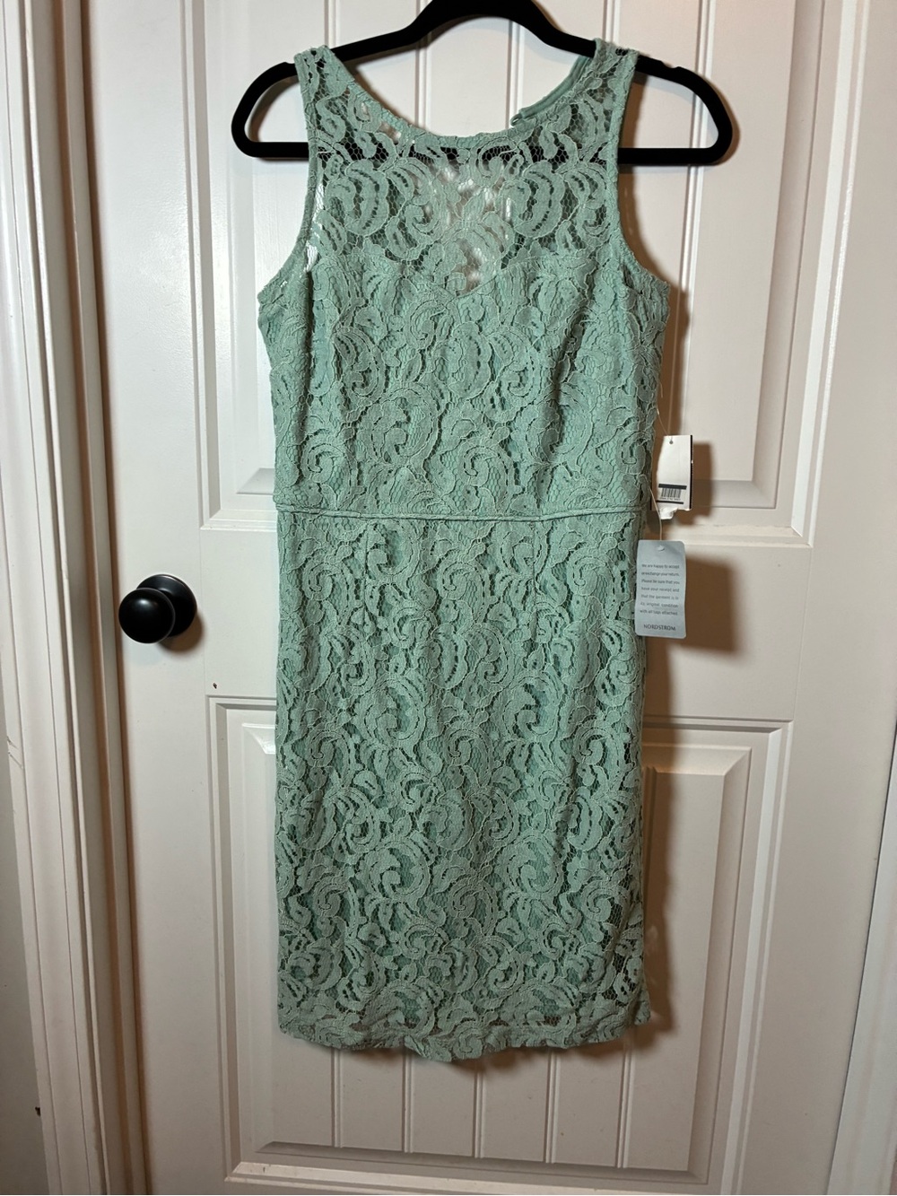 Nordstrom Sage Green Lace Midi Dress